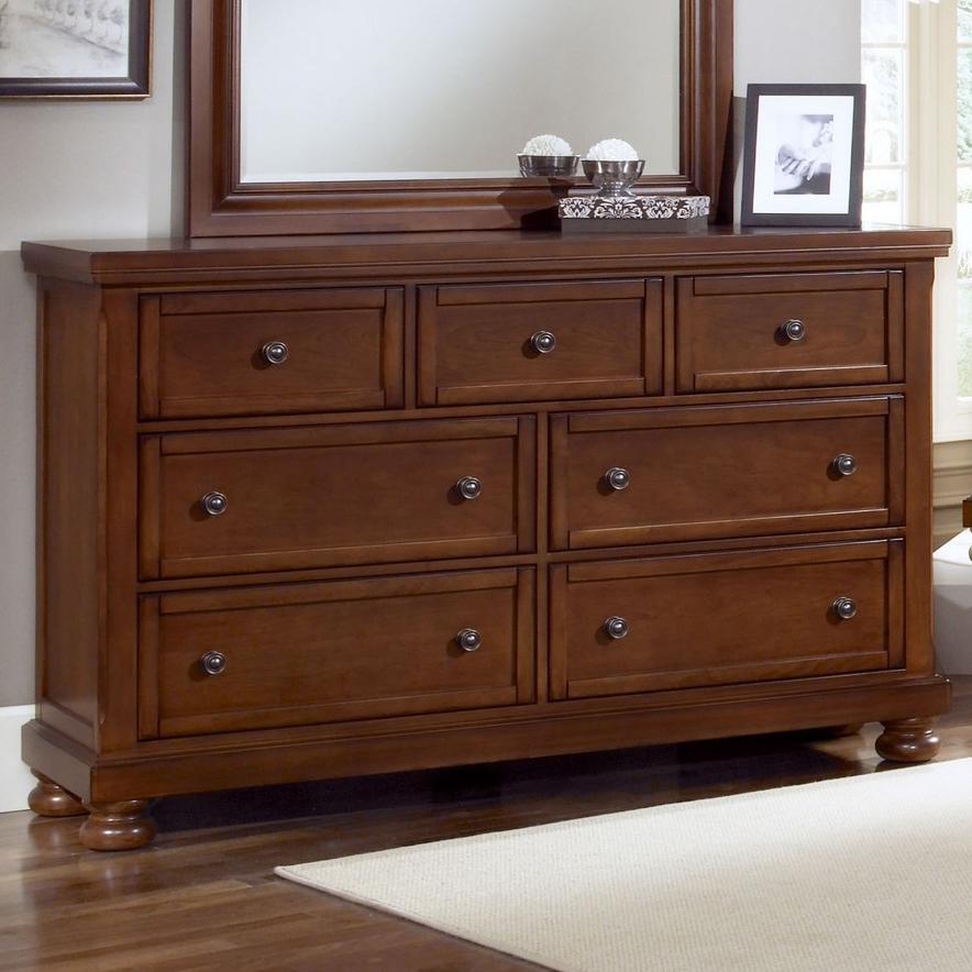Vaughan Bassett Reflections Triple Dresser 7 Drawers Value City